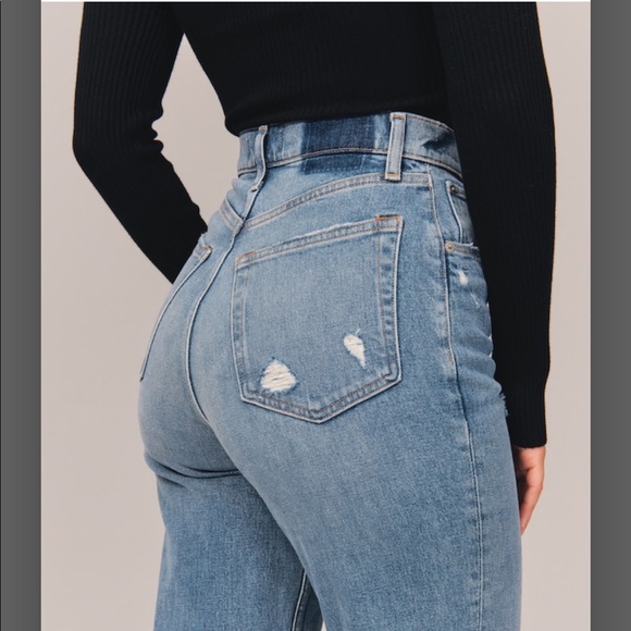 Abercrombie cross cross jeans 90s straight high rise - Picture 7 of 12
